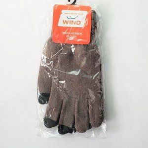 (NWT) Wind Mobile Grey Touch Screen Gloves / Winter Gloves